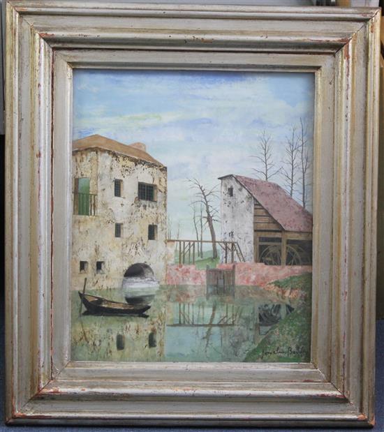 § Josselin Bodley (1893-1974) Ancient Mill and Pond, 18 x 15in. Provenance: Leicester Galleries, London